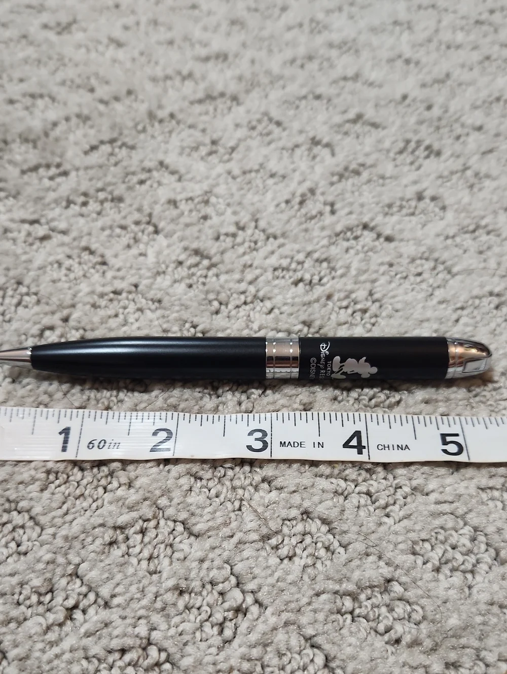 Tokyo Disney Resort Black Mickey Mouse Ballpoint Souvenir Ink Pen